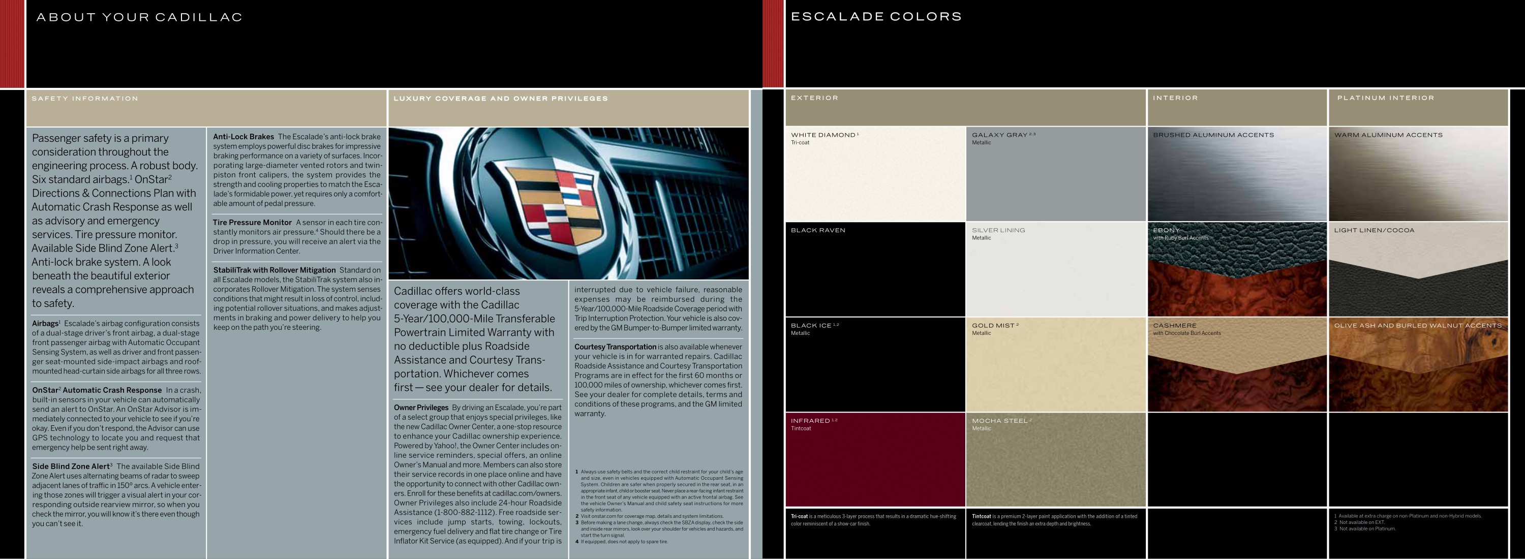 2011 Cadillac Escalade Brochure Page 4